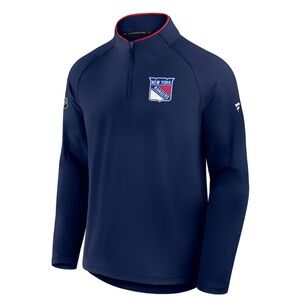 New York Rangers Navy Quarter-Zip Pullover Men’s XXL NEW